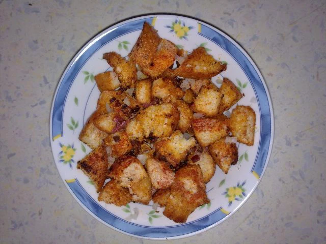 Ger&ouml;stete Brotw&uuml;rfel