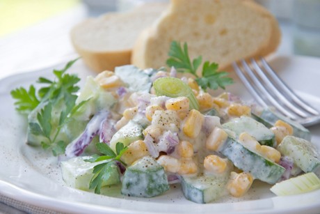 Gurken Mais Salat