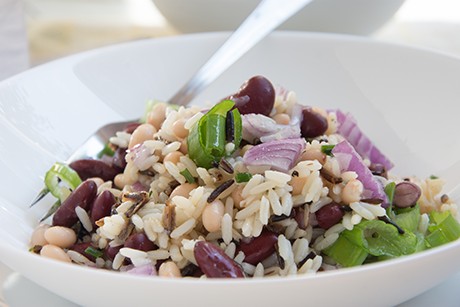 Bohnen-Wildreis-Salat