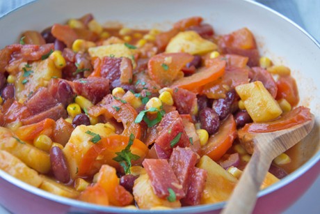 Bohnen-Mais-Pfanne