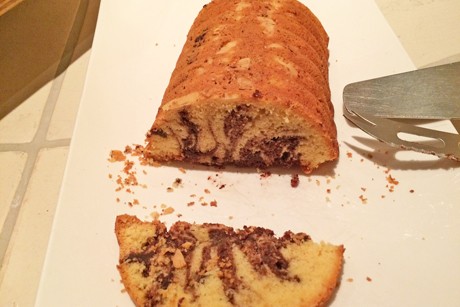 Marmorkuchen in der Rehrückenform