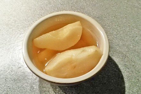 Birnen in Weißwein