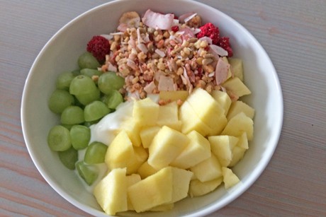 Apfel-Trauben-Müsli