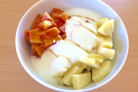 Joghurt mit Papaya