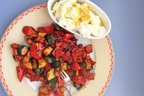 Ratatouille mit Mozzarella