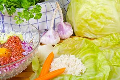 Sauerkrautblätter selbstgemacht