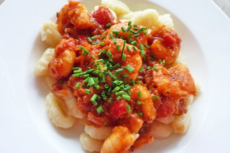 Gnocchi in Shrimps-Tomatensoße