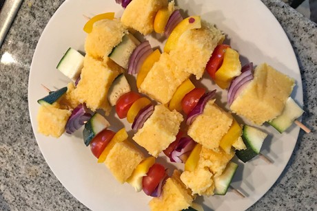 Gemüse Polenta Spiesse