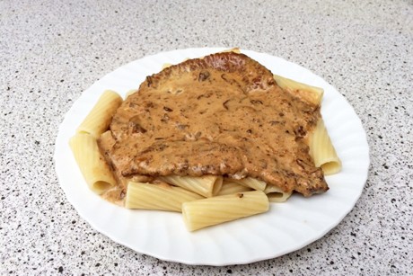 Pilzschnitzel mit getrockneten Pilzen