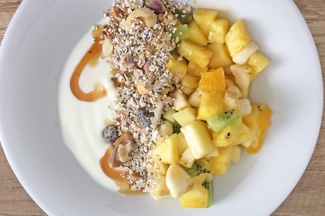 Obstsalat mit Joghurt
