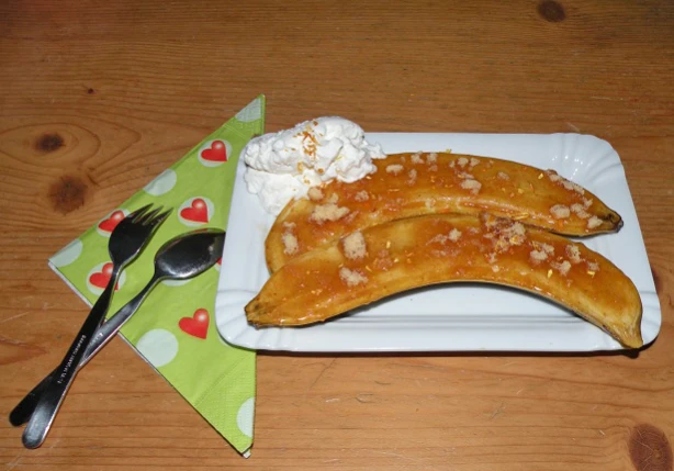 Gegrillte Karamell-Bananen
