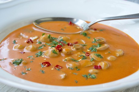 Feurige Champignonsuppe