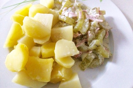 Geschmorte Gurken