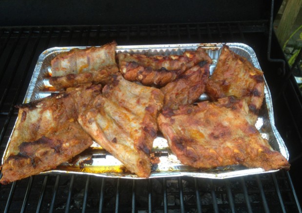 Gegrillte Spareribs