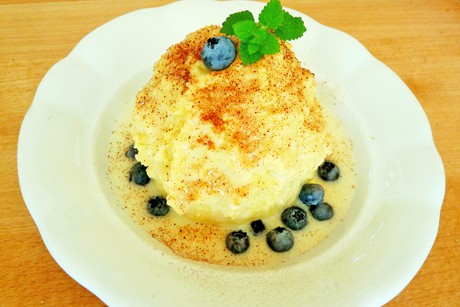 Eisbombe aus Couscous mit Mövenpick Chocolate Chips