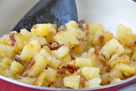 Geröstete Zwiebelkartoffel