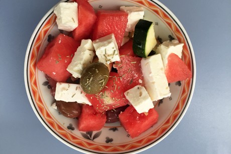 Melonensalat mit Feta