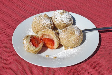 Erdbeerknödel