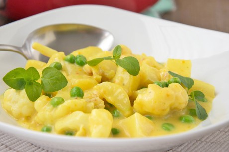 Karfiol in Currysauce