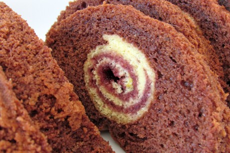 Roulade im Kuchen