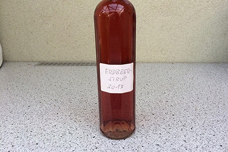 Erdbeersirup
