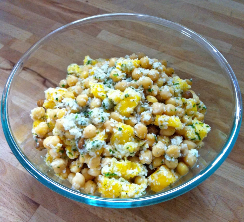 Kokos-Kichererbsen-Salat