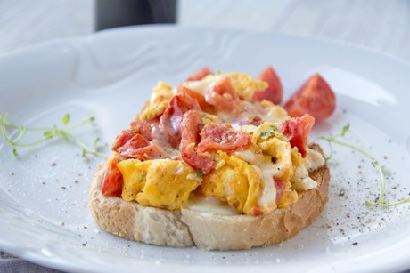 Mozzarella-Tomate-Rührei