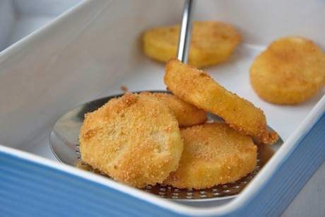 Panierte Kartoffel