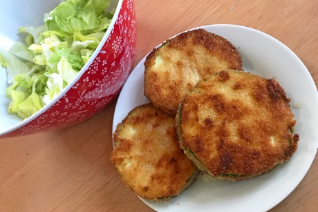 Panierter Zucchini
