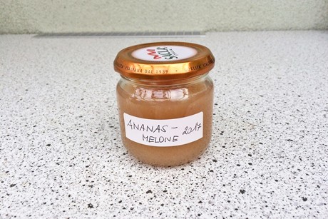 Ananas-Melonen-Konfitüre
