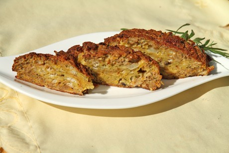 Faschierter Braten mit Karotte-Apfel-Käsefülle