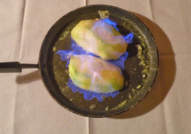 Flambierte Mangos