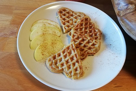 Apfel-Waffeln