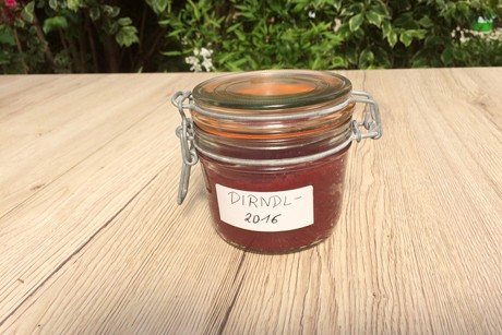Dirndlmarmelade mit Vanille