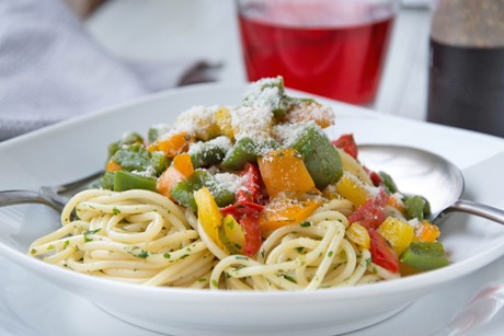 Paprika-Spaghetti