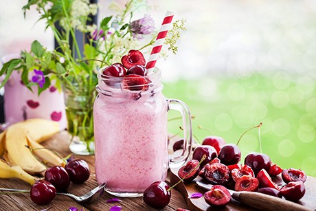 Bananen-Kirsch-Shake