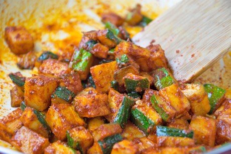 Gebratene Zucchini