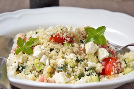 Couscous-Salat mit Feta
