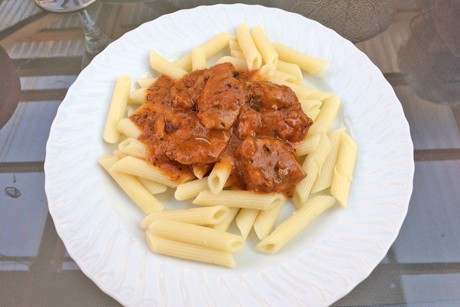 Geschnetzeltes nach italienischer Art