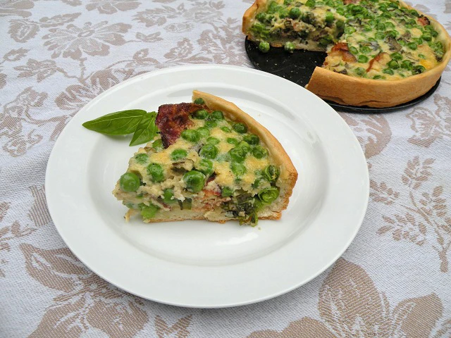 Erbsen Quiche