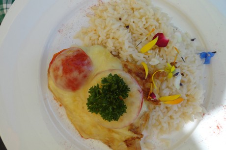 Überbackene Putenschnitzel