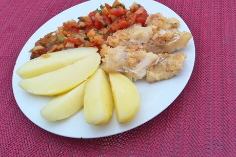 Dorschfilet mit Tomaten