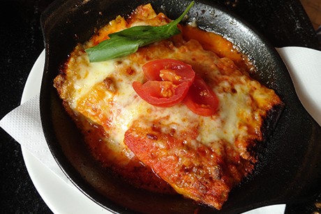 Kürbis-Lasagne mit Faschiertem