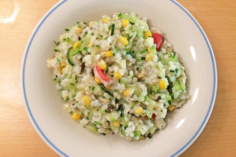 Zucchini-Mais Risotto