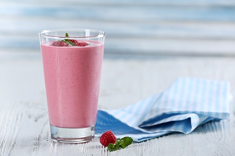 Himbeer-Minze-Smoothie