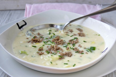 Lauch-Käse-Suppe