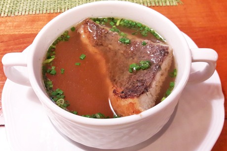 Milzschnitten als Suppeneinlage