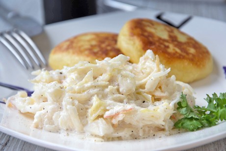 Sauerkrautsalat mit Apfel