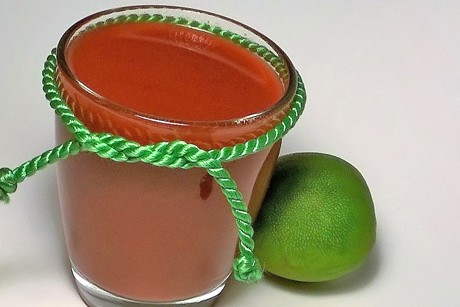 Himbeer Limonade mit Limette