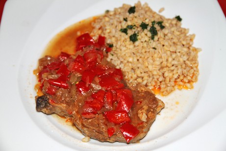 Geschmorter Paprika - Rostbraten